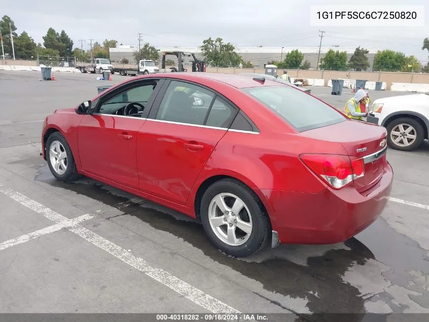 1G1PF5SC6C7250820 2012 Chevrolet Cruze 1Lt