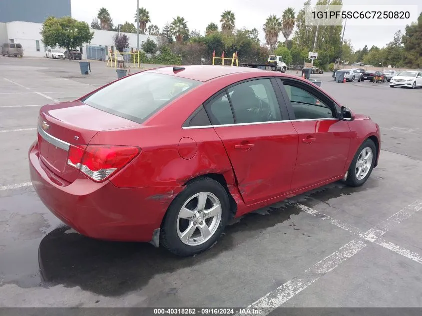 2012 Chevrolet Cruze 1Lt VIN: 1G1PF5SC6C7250820 Lot: 40318282