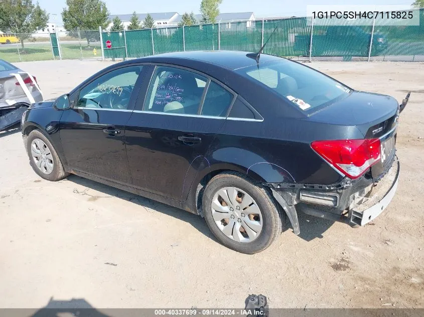 2012 Chevrolet Cruze Ls VIN: 1G1PC5SH4C7115825 Lot: 40337699