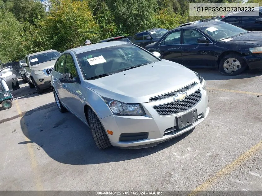 2012 Chevrolet Cruze Lt VIN: 1G1PF5SC3C7303232 Lot: 40343122