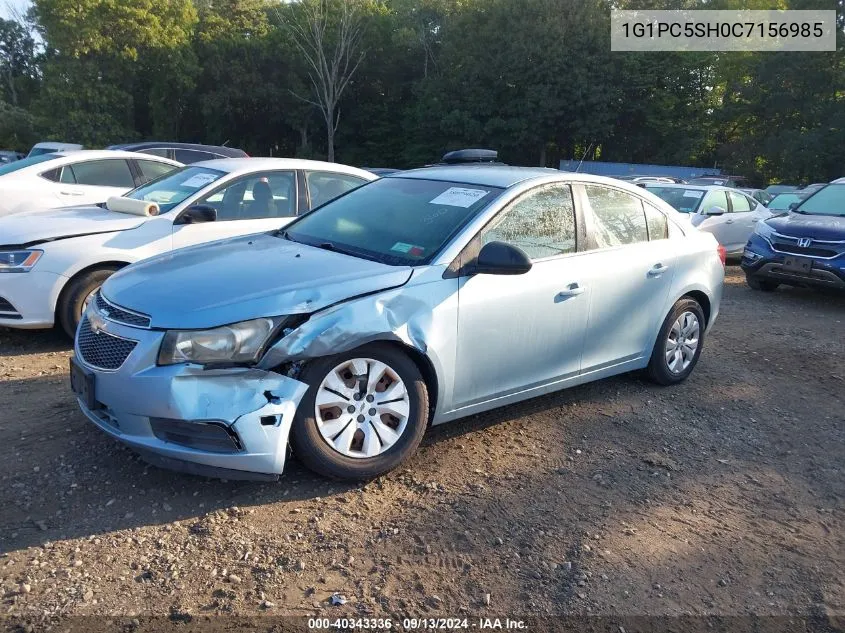 1G1PC5SH0C7156985 2012 Chevrolet Cruze Ls