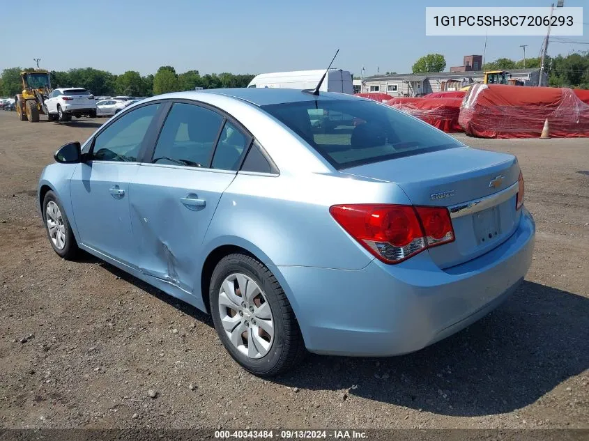 2012 Chevrolet Cruze Ls VIN: 1G1PC5SH3C7206293 Lot: 40343484