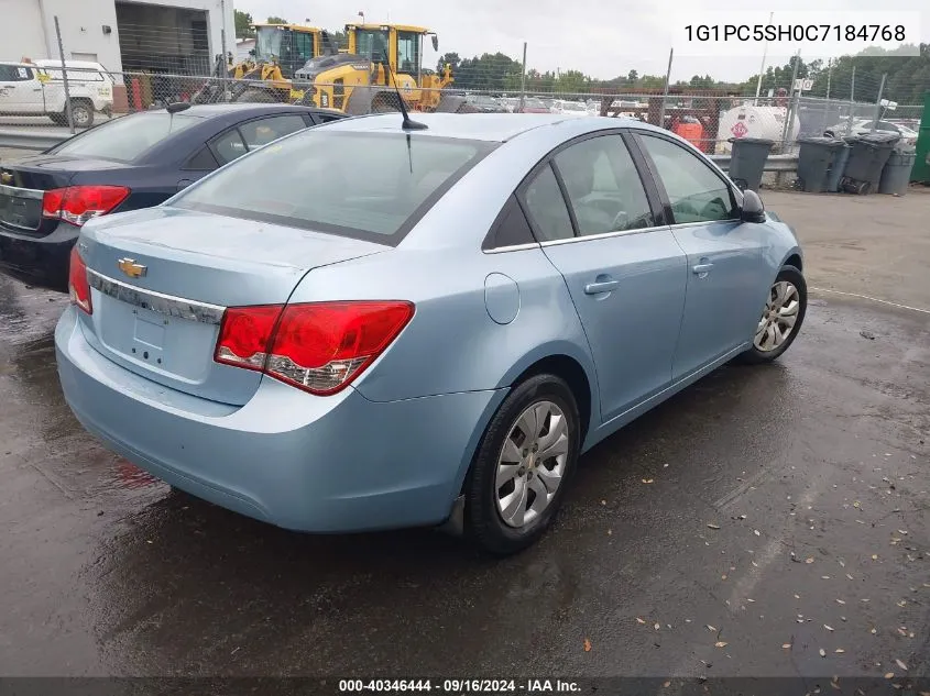 2012 Chevrolet Cruze Ls VIN: 1G1PC5SH0C7184768 Lot: 40346444