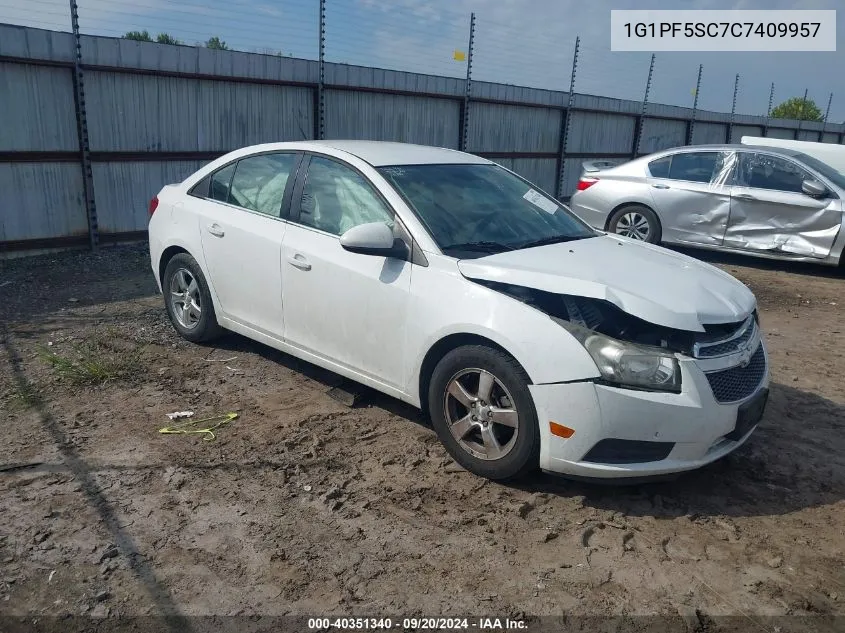 2012 Chevrolet Cruze 1Lt VIN: 1G1PF5SC7C7409957 Lot: 40351340