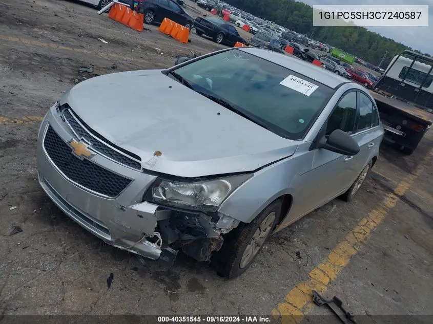 1G1PC5SH3C7240587 2012 Chevrolet Cruze Ls