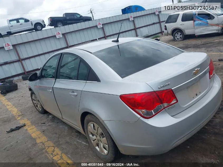 1G1PC5SH3C7240587 2012 Chevrolet Cruze Ls