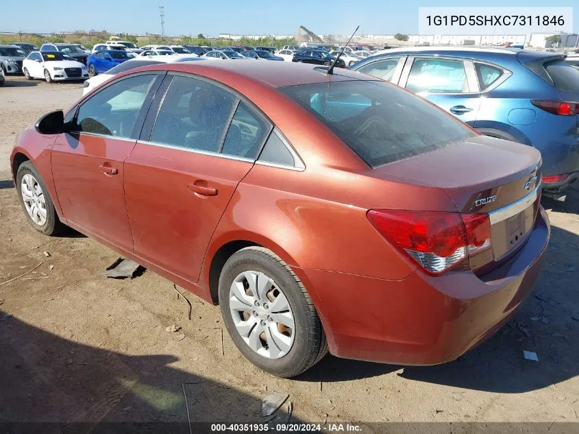 1G1PD5SHXC7311846 2012 Chevrolet Cruze Ls