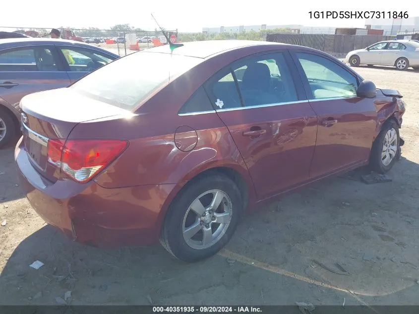 1G1PD5SHXC7311846 2012 Chevrolet Cruze Ls