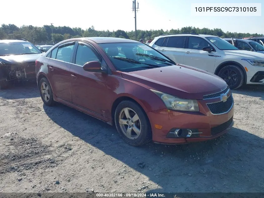 2012 Chevrolet Cruze Lt VIN: 1G1PF5SC9C7310105 Lot: 40352166