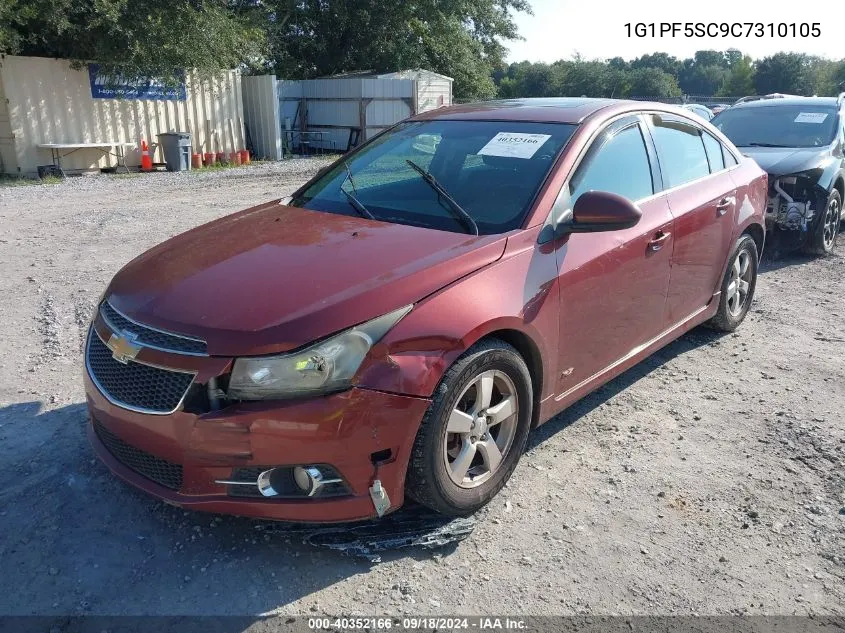 2012 Chevrolet Cruze Lt VIN: 1G1PF5SC9C7310105 Lot: 40352166