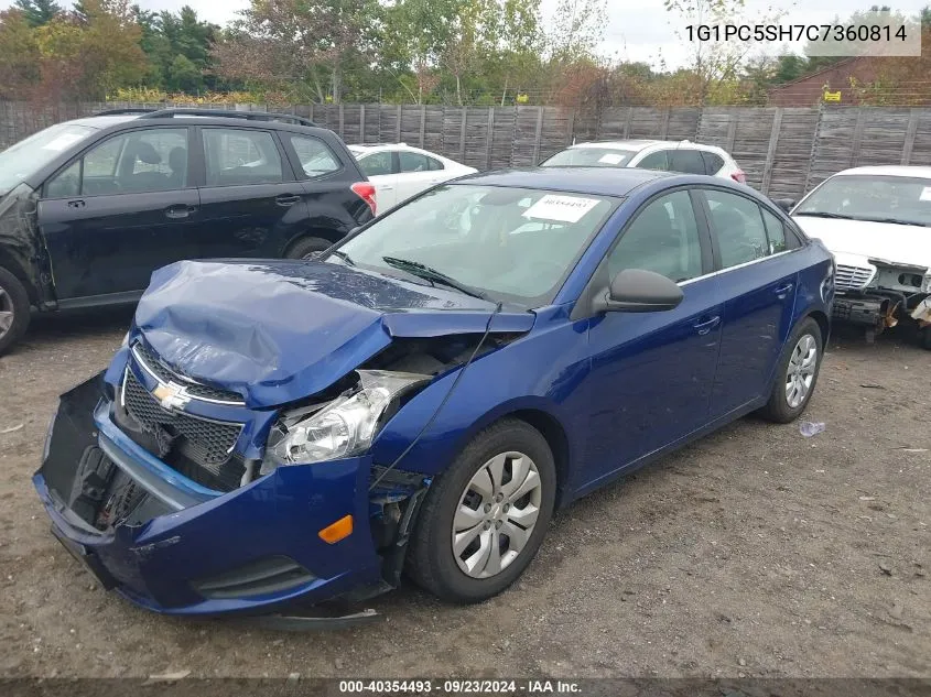 2012 Chevrolet Cruze Ls VIN: 1G1PC5SH7C7360814 Lot: 40354493