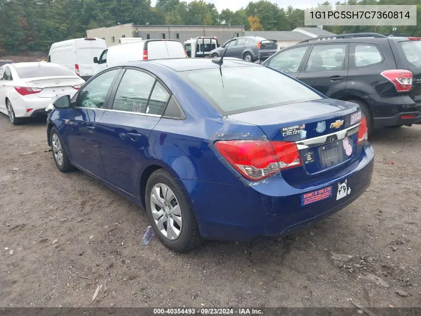 2012 Chevrolet Cruze Ls VIN: 1G1PC5SH7C7360814 Lot: 40354493