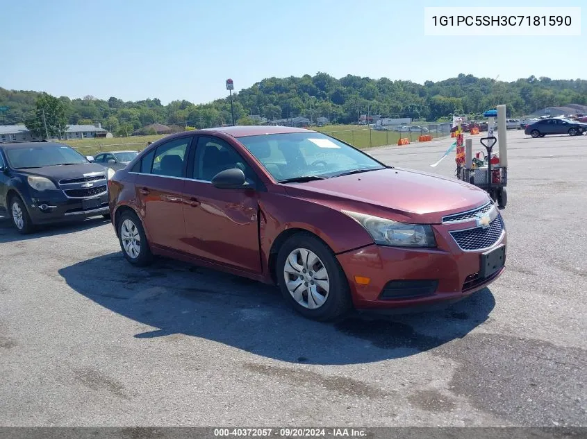 2012 Chevrolet Cruze Ls VIN: 1G1PC5SH3C7181590 Lot: 40372057