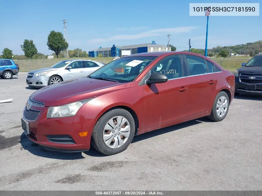 1G1PC5SH3C7181590 2012 Chevrolet Cruze Ls