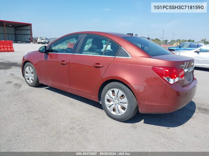 1G1PC5SH3C7181590 2012 Chevrolet Cruze Ls