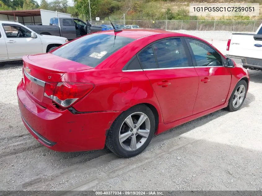 1G1PG5SC1C7259051 2012 Chevrolet Cruze 2Lt