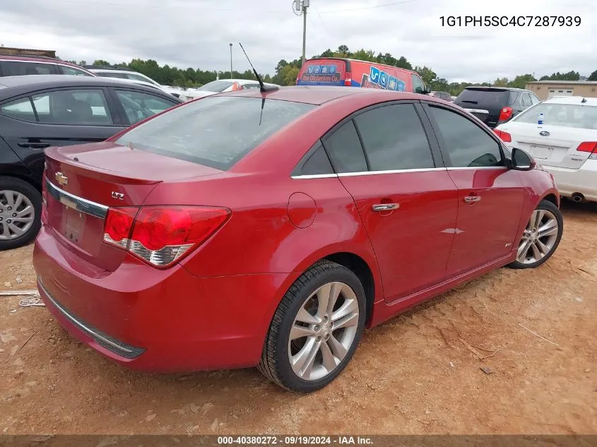 2012 Chevrolet Cruze Ltz VIN: 1G1PH5SC4C7287939 Lot: 40380272