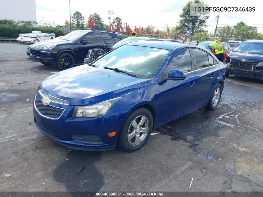 2012 Chevrolet Cruze 1Lt VIN: 1G1PF5SC9C7346439 Lot: 40388551