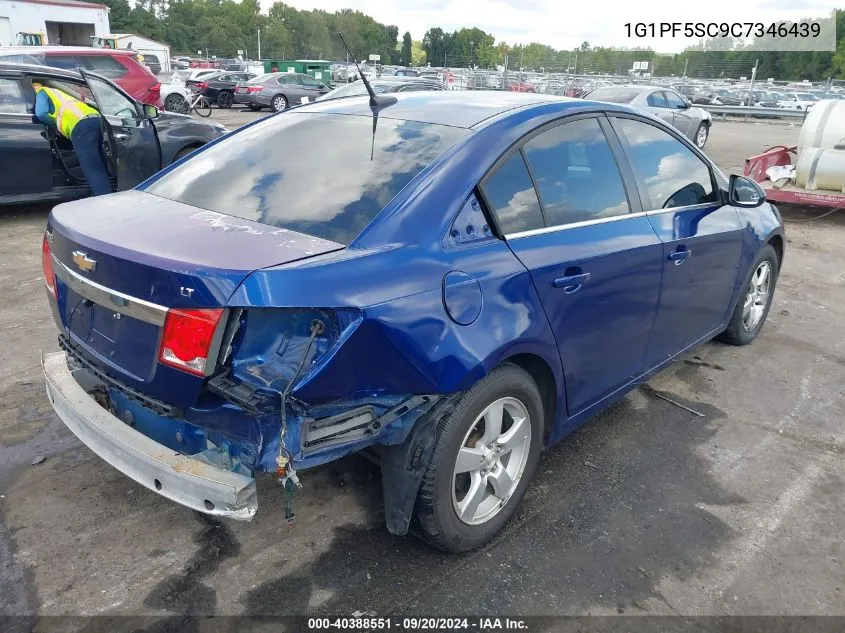 2012 Chevrolet Cruze 1Lt VIN: 1G1PF5SC9C7346439 Lot: 40388551