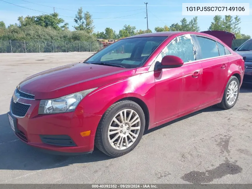 1G1PJ5SC7C7149106 2012 Chevrolet Cruze Eco