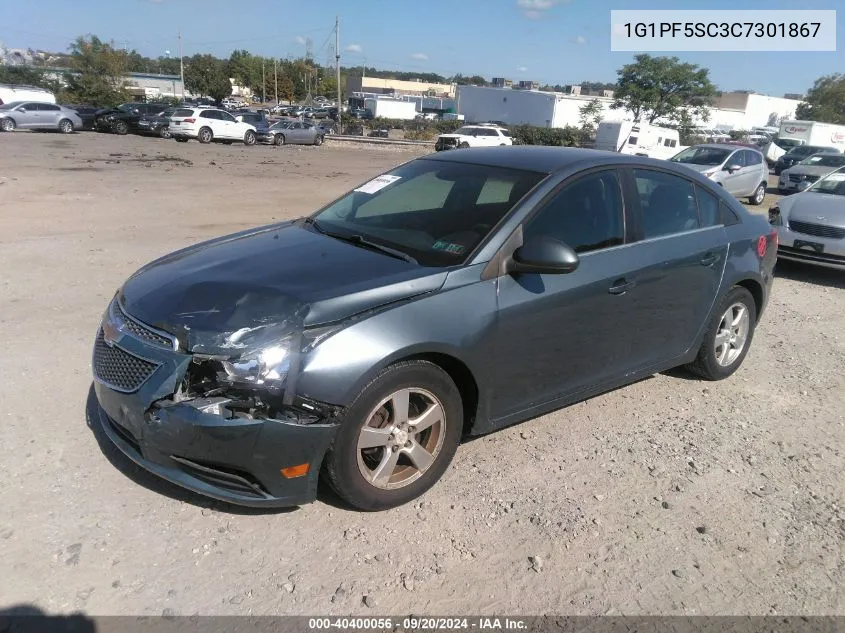 2012 Chevrolet Cruze 1Lt VIN: 1G1PF5SC3C7301867 Lot: 40400056