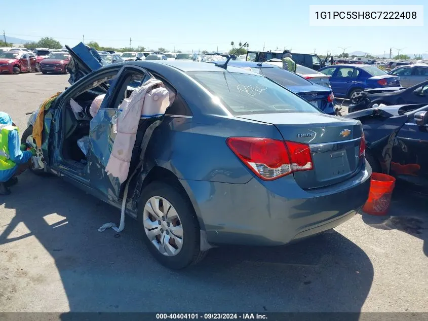 2012 Chevrolet Cruze Ls VIN: 1G1PC5SH8C7222408 Lot: 40404101