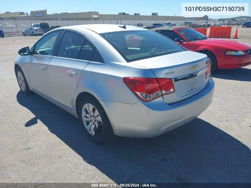 2012 Chevrolet Cruze Ls VIN: 1G1PD5SH3C7150739 Lot: 40407370