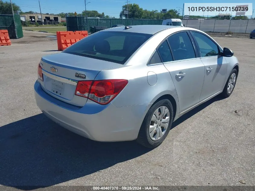 2012 Chevrolet Cruze Ls VIN: 1G1PD5SH3C7150739 Lot: 40407370