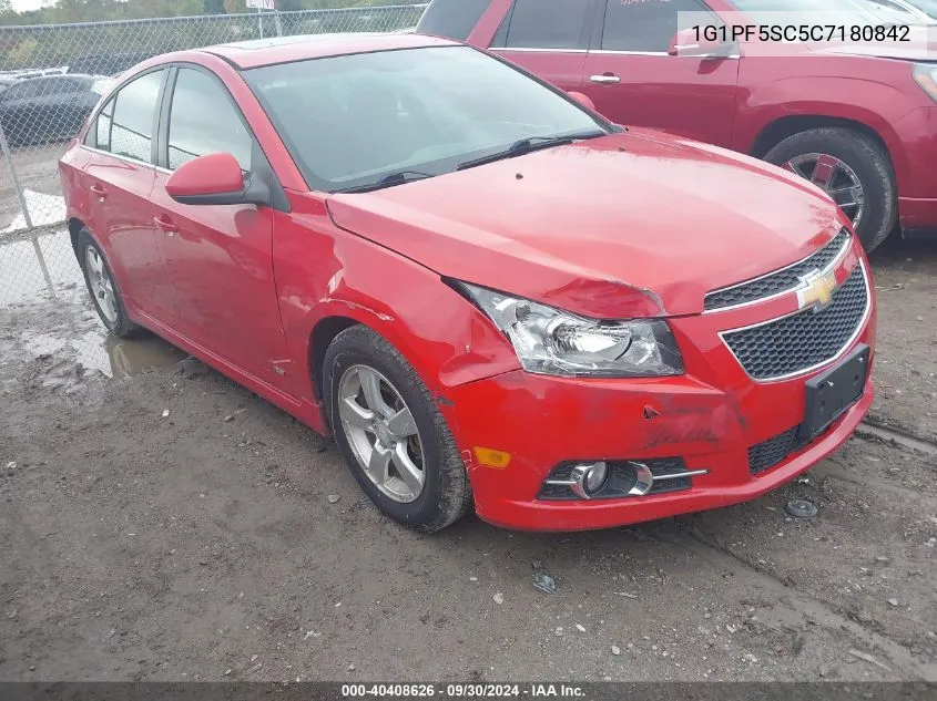 2012 Chevrolet Cruze 1Lt VIN: 1G1PF5SC5C7180842 Lot: 40408626