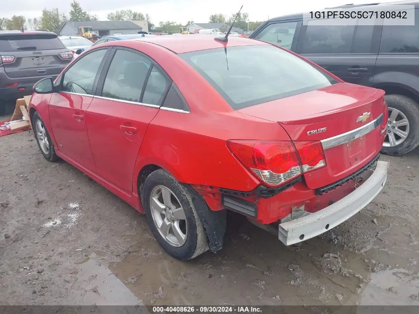 1G1PF5SC5C7180842 2012 Chevrolet Cruze 1Lt