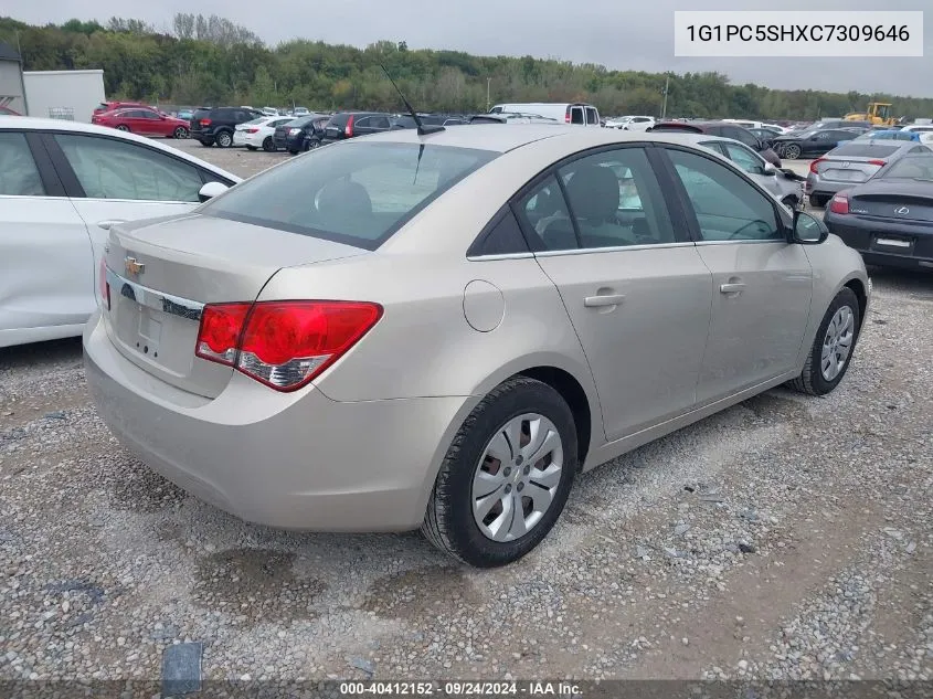 1G1PC5SHXC7309646 2012 Chevrolet Cruze Ls