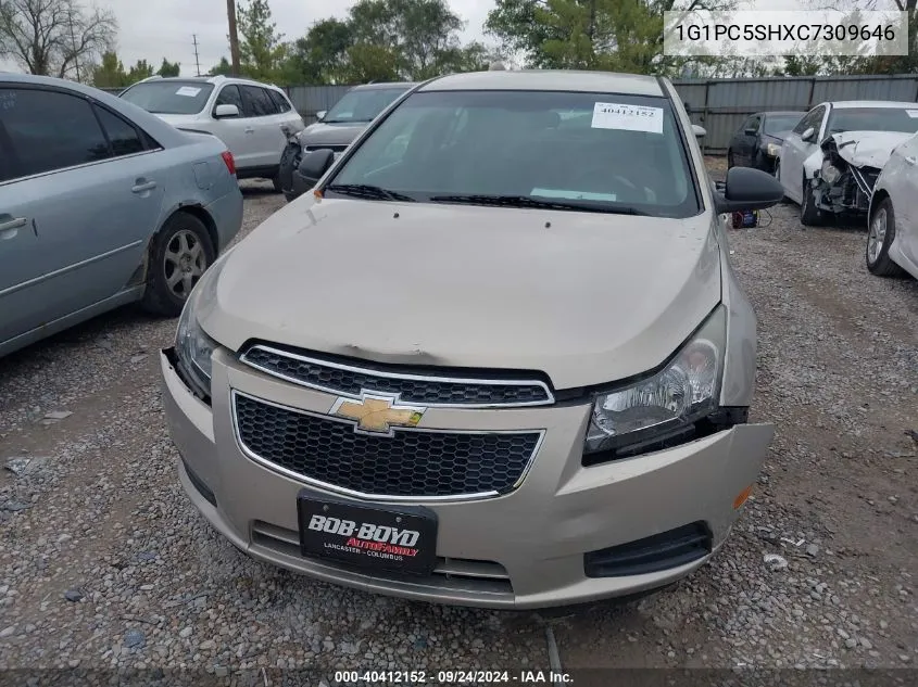 2012 Chevrolet Cruze Ls VIN: 1G1PC5SHXC7309646 Lot: 40412152