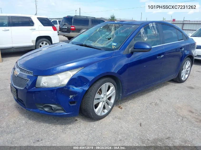 2012 Chevrolet Cruze Ltz VIN: 1G1PH5SCXC7231262 Lot: 40412519