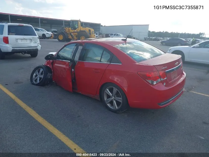 2012 Chevrolet Cruze 2Lt VIN: 1G1PM5SC3C7355871 Lot: 40415423