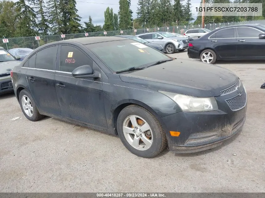 2012 Chevrolet Cruze 1Lt VIN: 1G1PF5SCXC7203788 Lot: 40418287