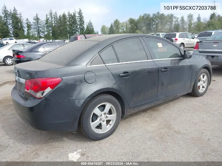 2012 Chevrolet Cruze 1Lt VIN: 1G1PF5SCXC7203788 Lot: 40418287