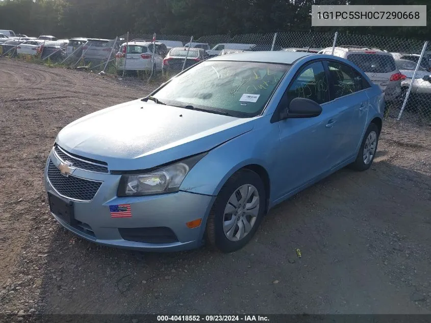 2012 Chevrolet Cruze Ls VIN: 1G1PC5SH0C7290668 Lot: 40418552