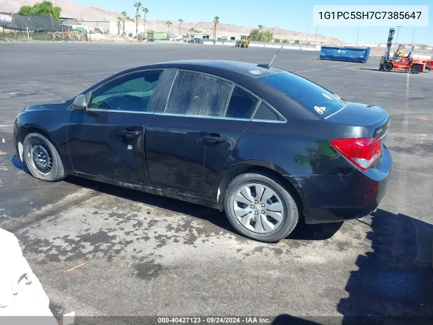 2012 Chevrolet Cruze Ls VIN: 1G1PC5SH7C7385647 Lot: 40427123