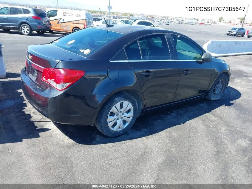 2012 Chevrolet Cruze Ls VIN: 1G1PC5SH7C7385647 Lot: 40427123