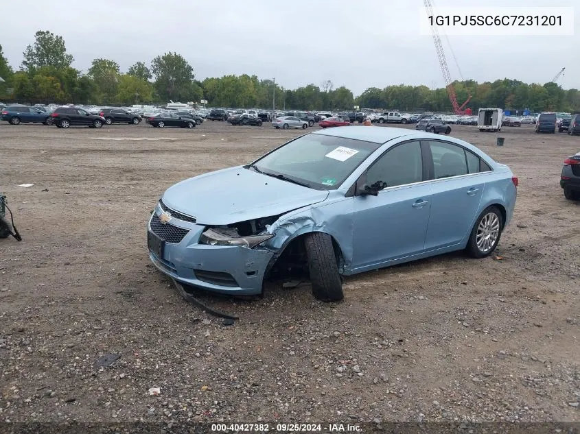 2012 Chevrolet Cruze Eco VIN: 1G1PJ5SC6C7231201 Lot: 40427382