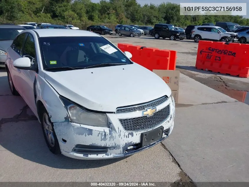 1G1PF5SC3C7156958 2012 Chevrolet Cruze 1Lt