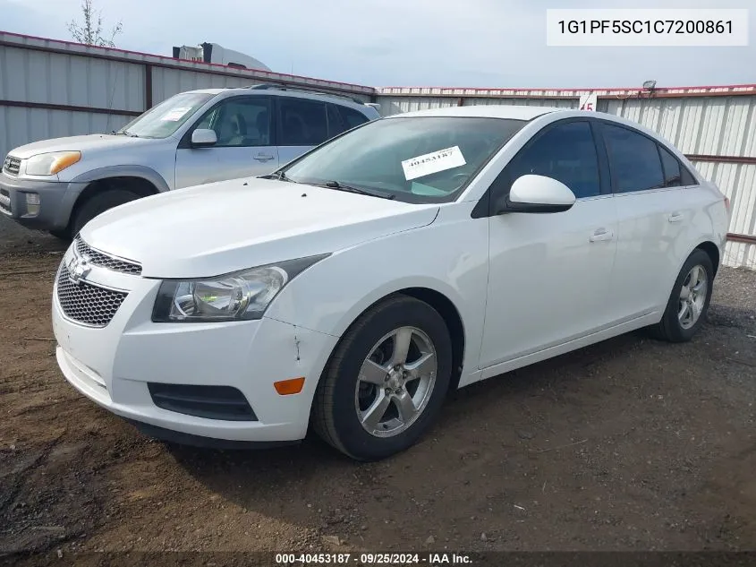 2012 Chevrolet Cruze 1Lt VIN: 1G1PF5SC1C7200861 Lot: 40453187