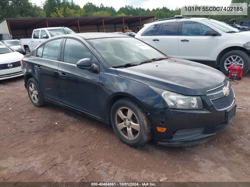 2012 Chevrolet Cruze 1Lt VIN: 1G1PF5SC0C7402185 Lot: 40454861