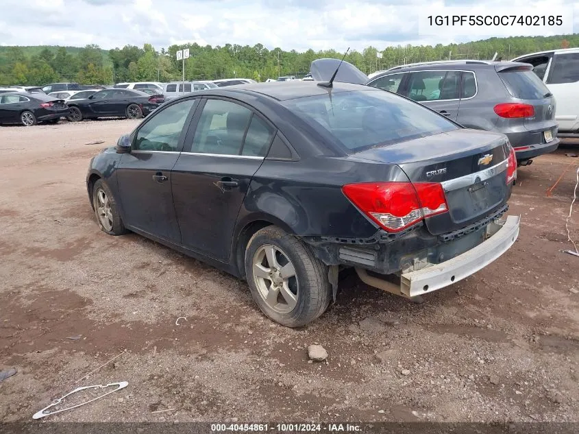 2012 Chevrolet Cruze 1Lt VIN: 1G1PF5SC0C7402185 Lot: 40454861