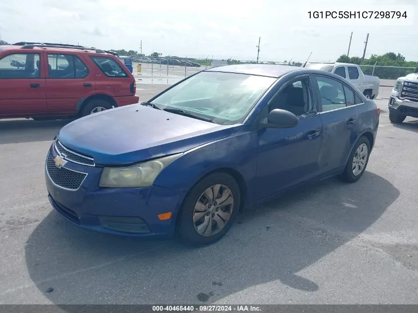 2012 Chevrolet Cruze Ls VIN: 1G1PC5SH1C7298794 Lot: 40465440