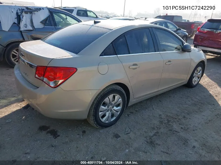 2012 Chevrolet Cruze Ls VIN: 1G1PC5SH1C7242290 Lot: 40511704