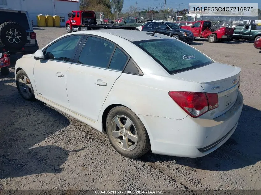 2012 Chevrolet Cruze Lt VIN: 1G1PF5SC4C7216875 Lot: 40521153