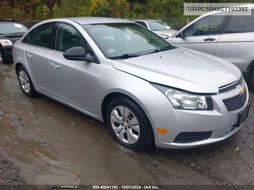 2012 Chevrolet Cruze Ls VIN: 1G1PC5SHXC7192392 Lot: 40541192