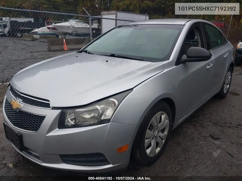 2012 Chevrolet Cruze Ls VIN: 1G1PC5SHXC7192392 Lot: 40541192