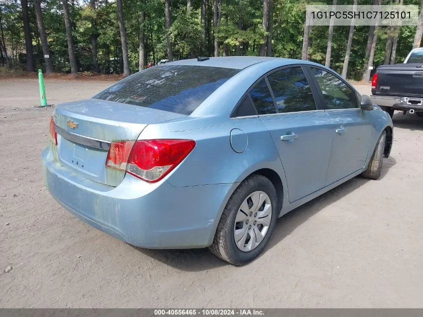 1G1PC5SH1C7125101 2012 Chevrolet Cruze Ls